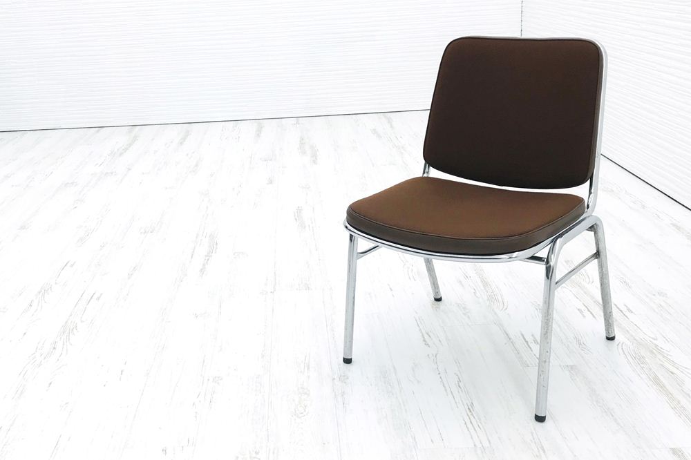 パイプ椅子 中古 イトーキ ミーティングチェア スタッキングチェア 中古オフィス家具 KR-435C-50の画像