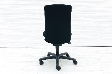 ブロスチェア 中古 オフィスチェア イトーキ ブロス 肘なし 事務椅子 ITOKI 布張り クッション 中古オフィス家具 ブラック画像
