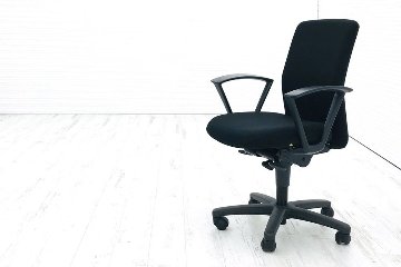 ブロスチェア 中古 オフィスチェア イトーキ ブロス クッション 固定肘 ブラック 事務椅子 ITOKI 中古オフィス家具 KCS-845CC画像