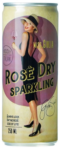 【2025年 年間売上総合ランキング第5位】ファンティーニ(ファルネーゼ)　ミス ジュリア ロゼ ドライ スパークリング (250ml缶)の画像