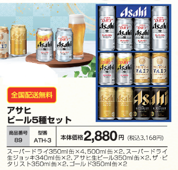 アサヒビール　５種セット　ATH-3の画像