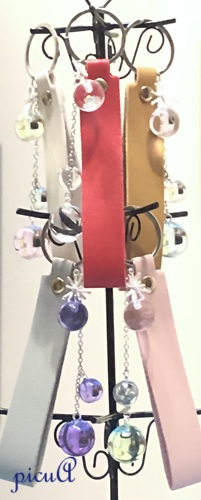 光のかけら～5色のベルトから＊キーホルダーの画像