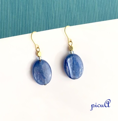 蒼のしずく～ピアス(イヤリング)の画像