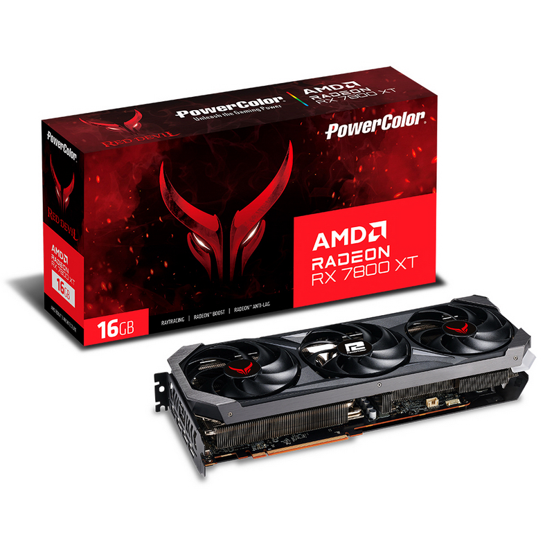 Red Devil AMD Radeon RX 7800 XT 16GB GDDR6画像