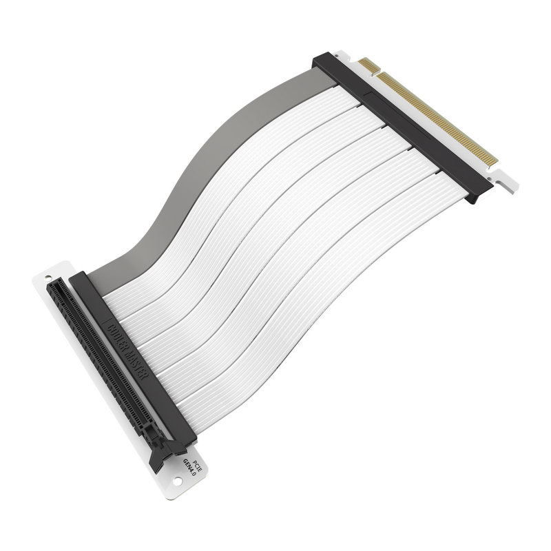 Riser Cable PCIe 4.0 x16,White -300mm V2画像