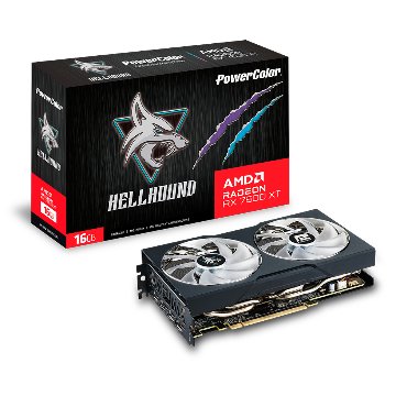 Hellhound AMD Radeon RX 7600 XT 16GB GDDR6画像