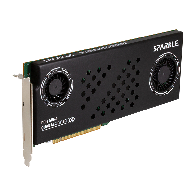 PCIe Gen4 Quad M.2 Riserの画像