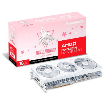 Hellhound Sakura AMD Radeon RX 7800 XT 16GB GDDR6画像