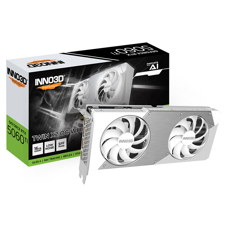 GeForce RTX 5060 Ti 16GB Twin X2 OC WHITE   の画像