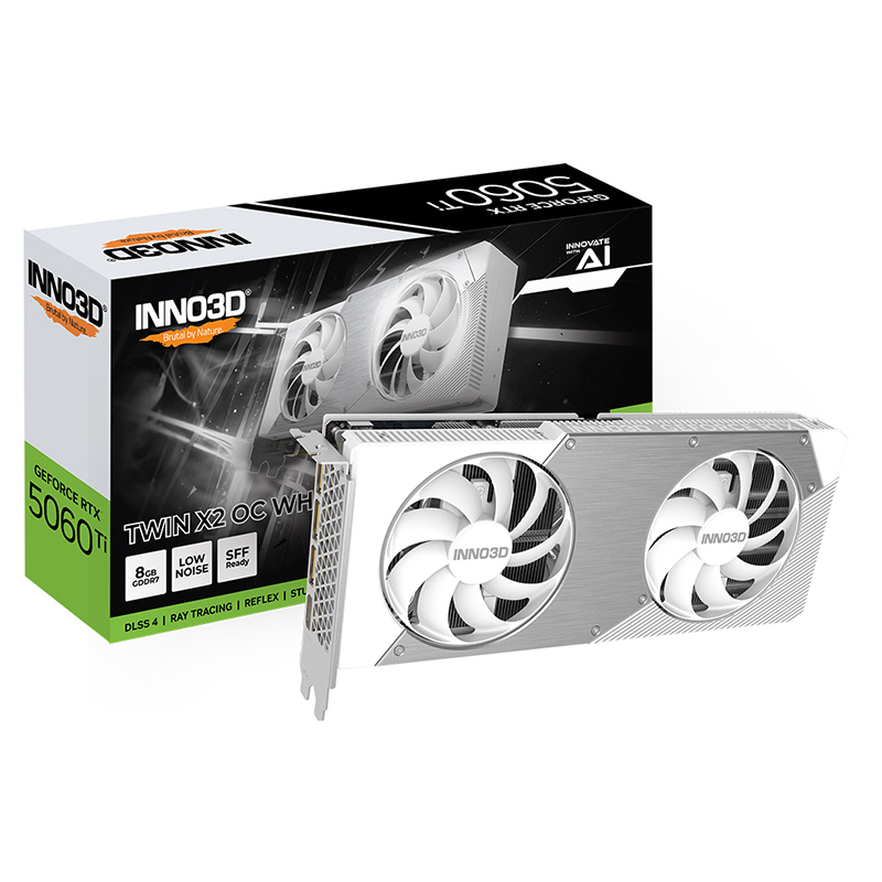 GeForce RTX 5060 Ti 8GB Twin X2 OC WHITE   の画像