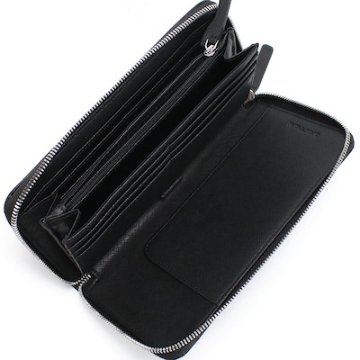 エンポリオアルマーニ EMPORIO ARMANI オーガナイザー 長財布 ブランド Y4R169　Y138E　81072 BLACK-BLACK ブラック画像