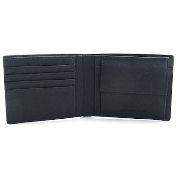 エンポリオ・アルマーニ EMPORIO ARMANI 2つ折り財布 Y4R165 Y020V 81072 BLACK ブラック メンズ画像