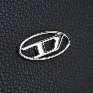 ディーゼル DIESEL 二折財布小銭入付き ブランド Dロゴ X08844 P0685 T8013 ブラック画像