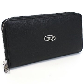 ディーゼル DIESEL ラウンドファスナー長財布 ブランド Dロゴ X09015 P0685 T8013 ブラック画像
