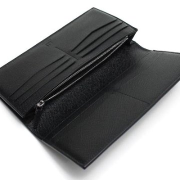 ダンヒル DUNHILL 2つ折り長財布 18F2100CA 001 BLACK ブラック メンズ ブランド財布画像