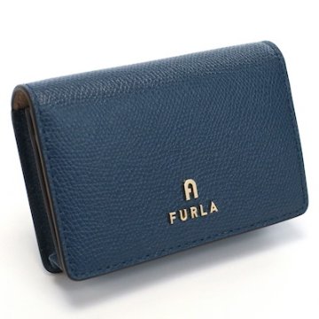 フルラ FURLA CAMELIA 名刺入れ ブランド　レディース WP00306　ARE000　1868S BLU JAY+GREIGE ブルー系画像