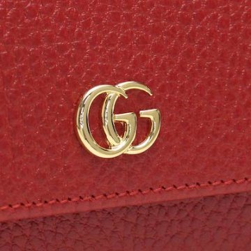 グッチ GUCCI 財布 PETITE プチ マーモント ２つ折り長財布 小銭入れ付き 456116 CAO0G 6433 レッド系 レディース画像