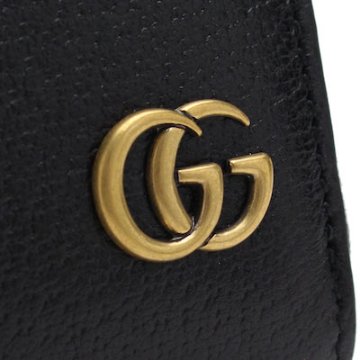 グッチ GUCCI GG マーモント ラウンドファスナー長財布 428736 DJ20T 1000 ブラック メンズ画像
