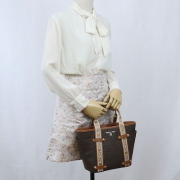 マイケル コース MICHAEL KORS トートバッグ ブランド バッグ 30T2G5VT1B 252 BRN-ACORN ブラウン系画像
