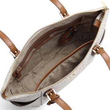 マイケル コース MICHAEL KORS JET SET ITEM トートバッグ 30S0GTTT1B 149 VANILLA/ACRN ホワイト系 ファスナー付き レディース ブランドバッグ画像
