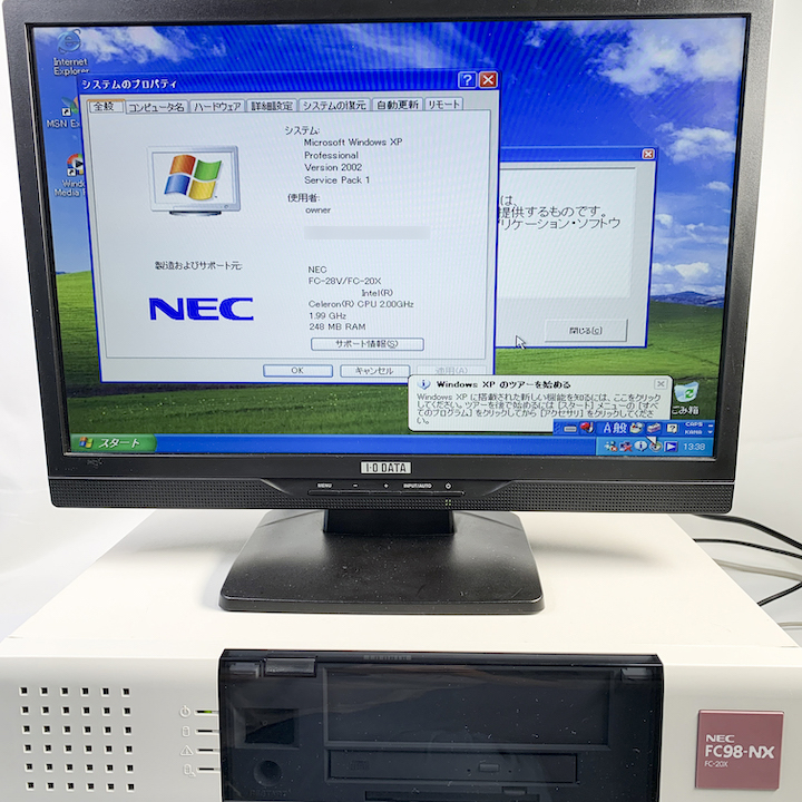NEC FC98-NX FC-20X(modelSBZZ)  WindowsXP Professional SP1 80GB 30日保証画像