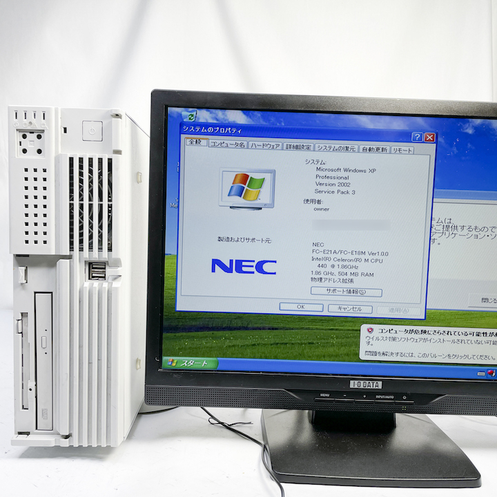 NEC FC98-NX FC-E18M (SB1Z3Z) WindowsXP Pro 32bit SP3 HDD 80GB 30日保証画像