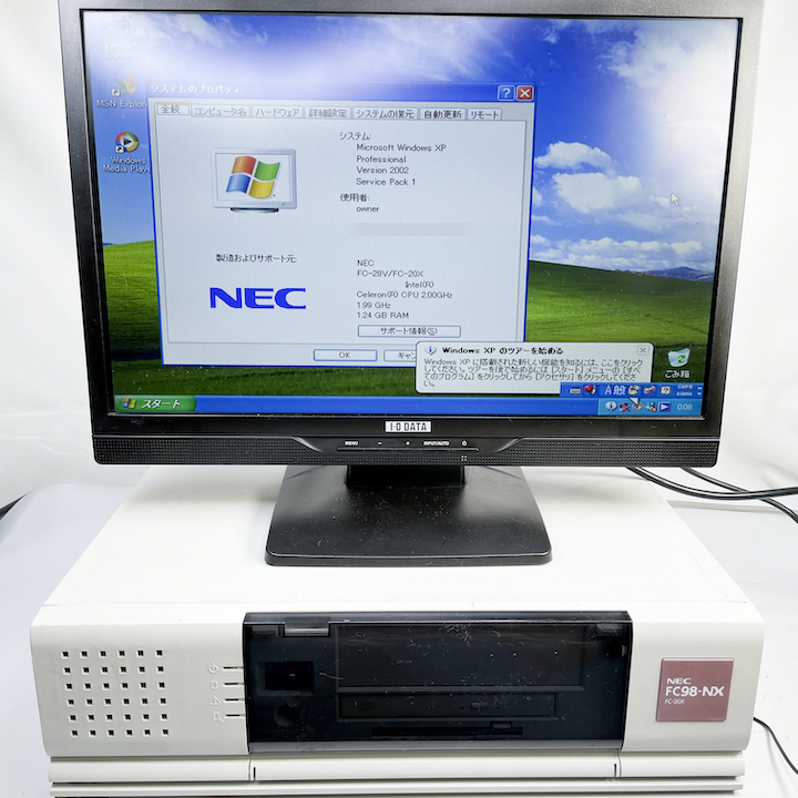 NEC FC98-NX FC-20X model SXMZ WindowsXP 32bit SP1 HDD 80GB×2 ミラーリング機能 30日保証画像