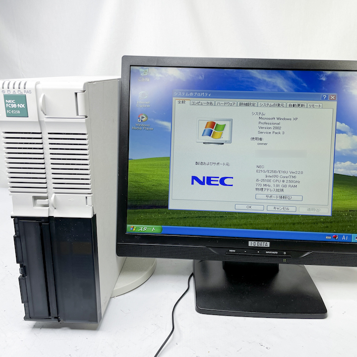 NEC FC98-NX FC-E25B model SX2R4Z WindowsXP 32bit SP3 HDD 500GB×2 ミラーリング機能 30日保証画像