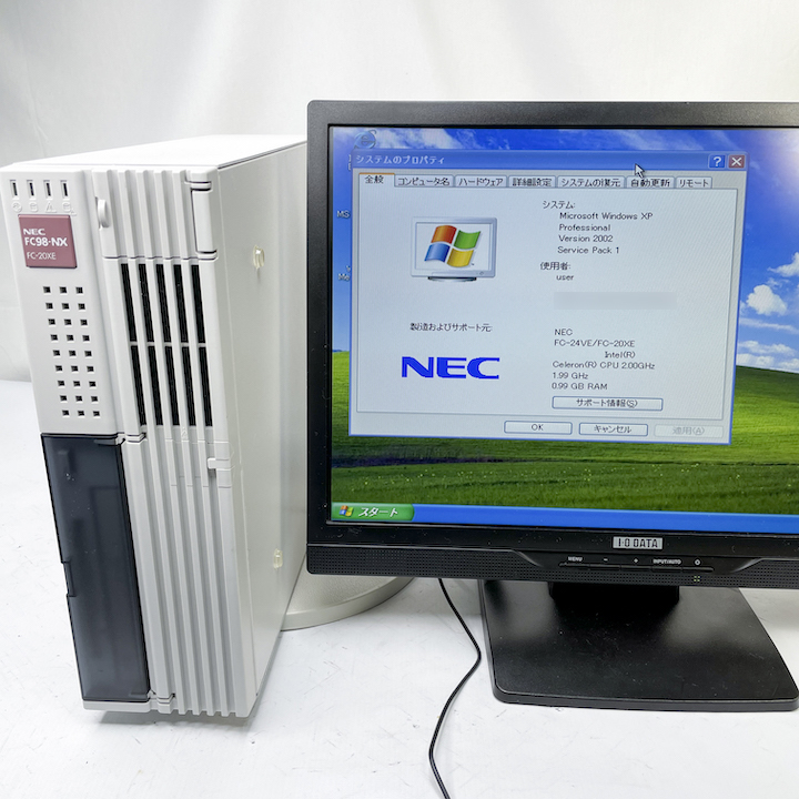 NEC FC98-NX FC-20XE model SXAZ S WindowsXP Pro SP1 HDD 80GB メモリ 1GB 30日保証画像