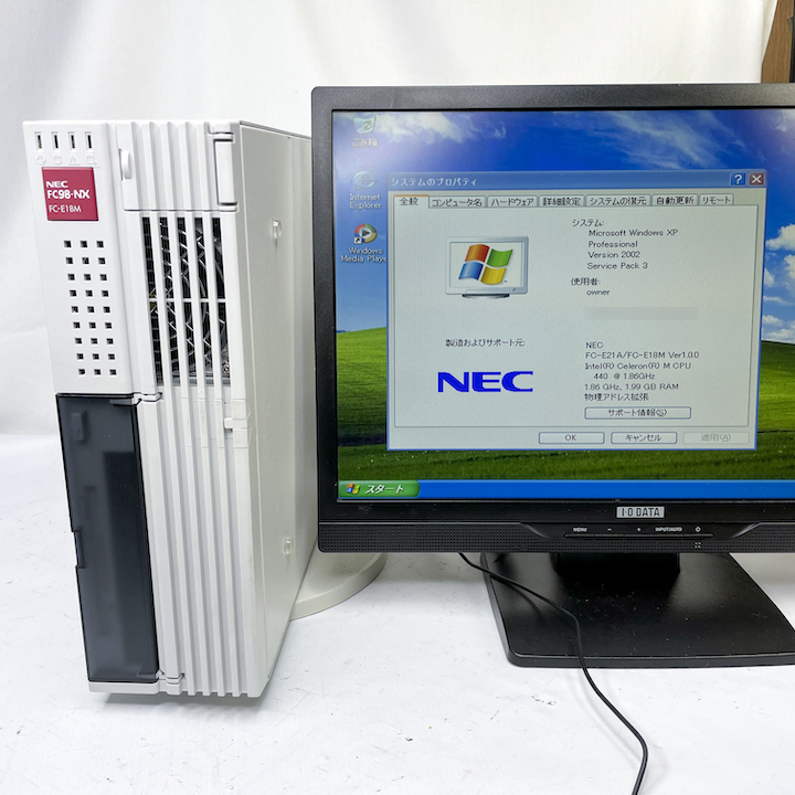 NEC FC98-NX FC-E18M modelSX1V5Z A WindowsXP SP3 HDD 80GB メモリ 2GB 30日保証画像