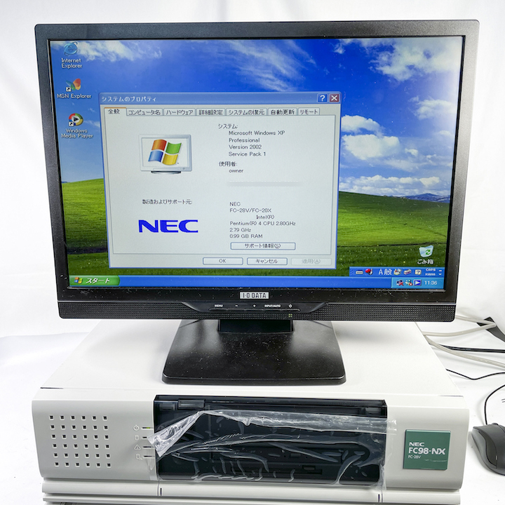NEC FC98-NX FC-28V model SP1D WindowsXP Pro 32bit SP1 HDD 80GB 30日保証画像