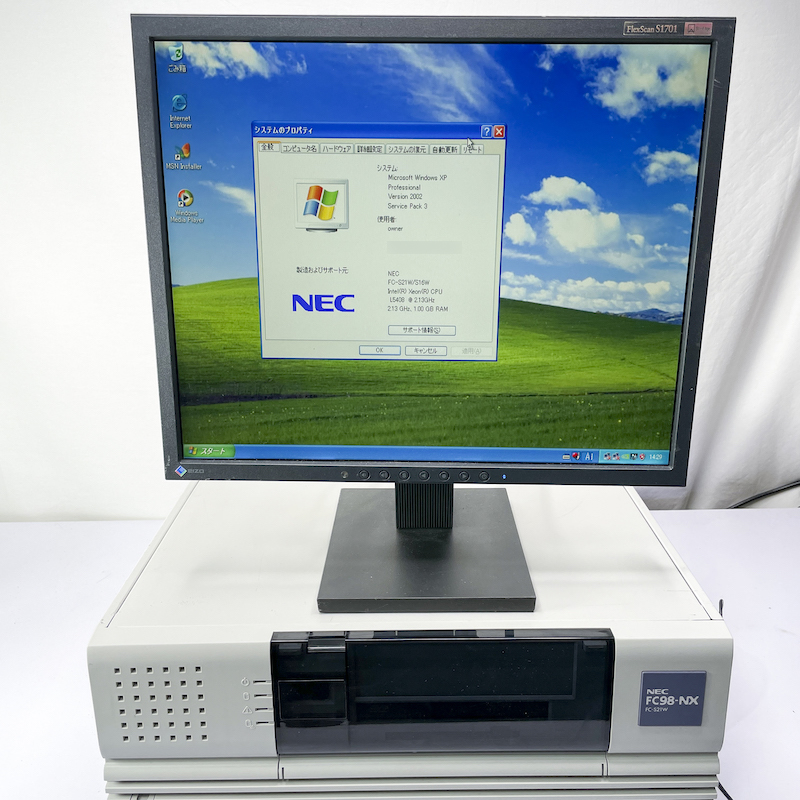 NEC FC98-NX FC-S21W model SX2R4A WindowsXP Pro SP3 HDD 160GB×2 ミラーリング機能 30日保証画像