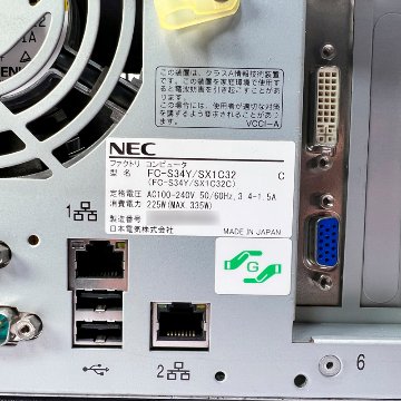 NEC FC98-NX FC-S34Y model SX1C32 WindowsXP Pro 32bit SP3 HDD 80GB メモリ 2GB 90日保証の画像