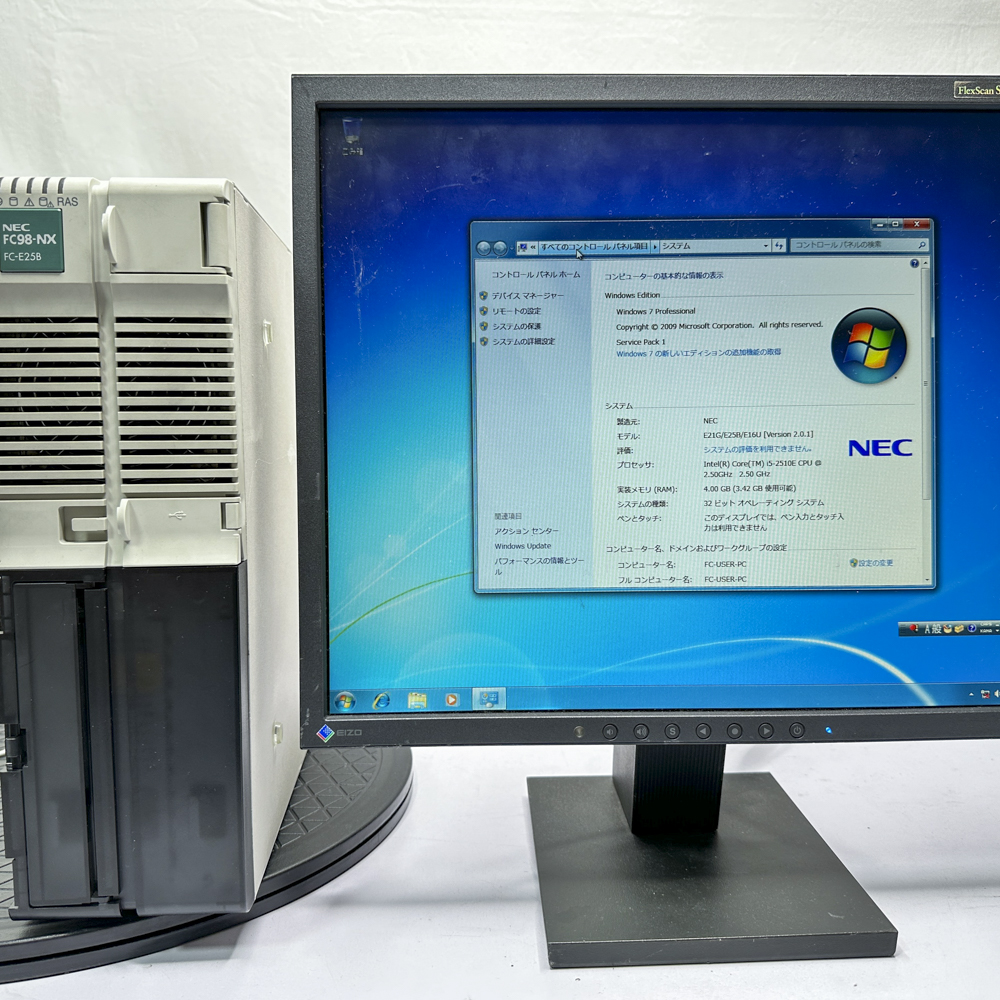 NEC FC98-NX FC-E25B model S7106Z Windows7 32bit SP1 HDD 320GB 90日保証画像