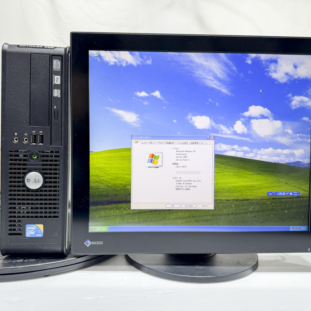 DELL OPTIPLEX 380 WindowsXP Pro SP3 Core 2 Duo E7500 2.93GHz HDD 500GB 30日保証 整備済品の画像