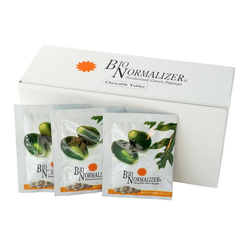 【あす着対応】【お買上特典】バイオノーマライザー タブレット 90g ×3個セット+タブレットケース付 ※送料無料（一部地域を除く）【青パパイヤ醗酵食品】【酵素】の画像