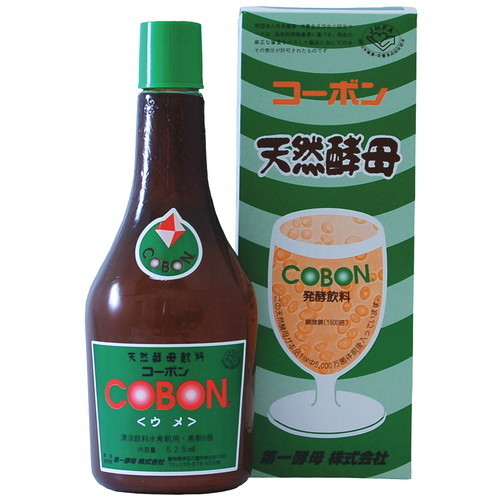 【あす着対応】【お買上特典】コーボン・うめ 525ml　※2本ご購入でバイオノーマライザー5袋付　※送料無料（一部地域を除く）【第一酵母】【酵素ドリンク・飲料】【天然酵母】【あす着】の画像