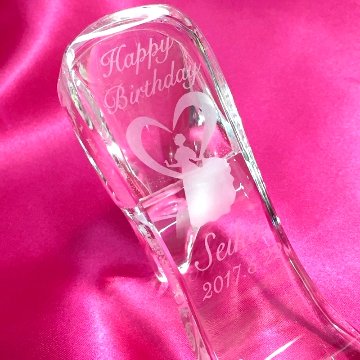 ガラスの靴 シンデレラ クリスタル ハイヒール クリア 誕生日 結婚祝 母の日 ホワイトデー クリスマス インテリア 記念品 プレゼント オススメ 売れ筋の画像