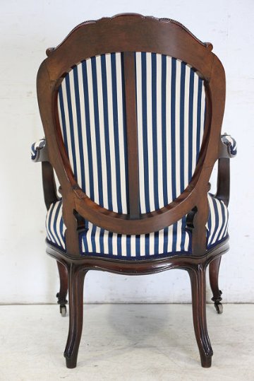 ac-5　1940年代イギリス製アンティーク　ヴィクトリア様式　マホガニー　アームチェア　肘掛椅子画像
