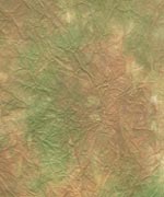 むら雲染め 揉み入り　茶＋緑の画像