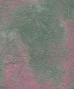 むら雲染め 揉み入り　緑＋赤紫の画像