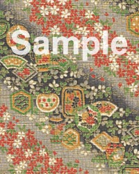 友禅ちりめん　王朝　黒の画像