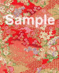 友禅ちりめん　花王　赤の画像