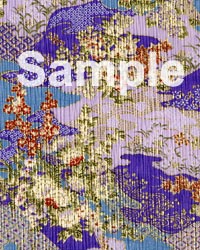 友禅ちりめん　花王　青の画像