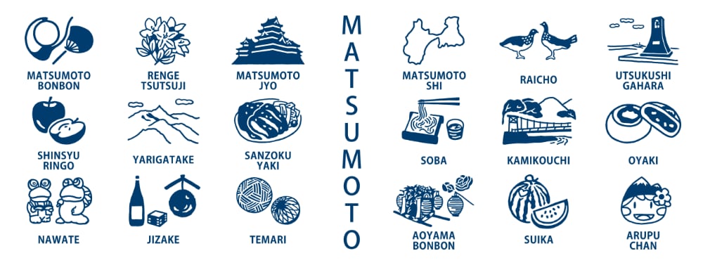 MATSUMOTO手ぬぐいの画像