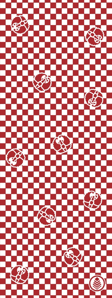 蝶と市松の画像