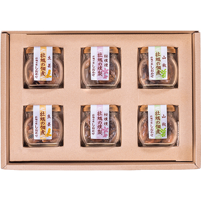 【海組の三】佃煮生姜60ｇ・燻製45ｇ・佃煮山椒60ｇの画像