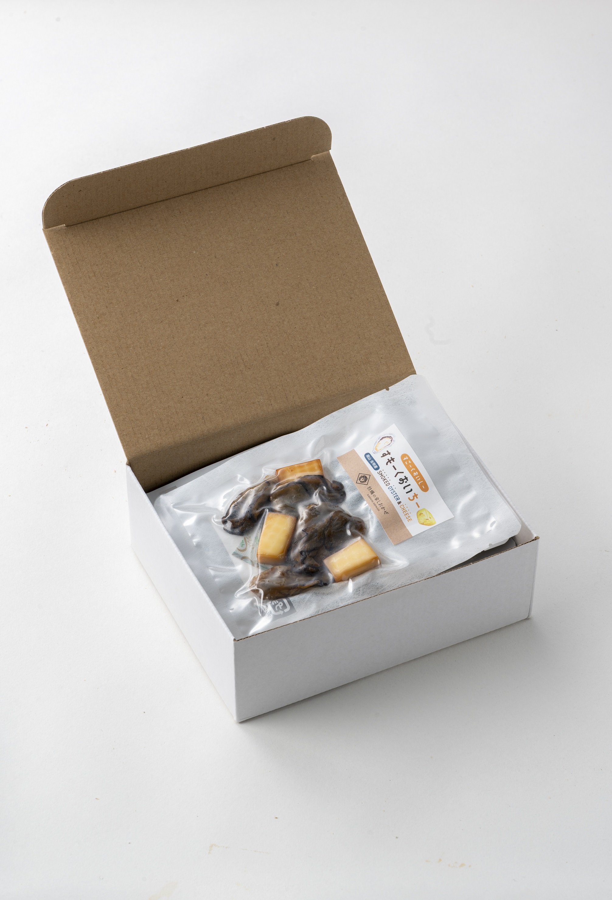 【牡蠣の佃煮アソートパック】　かきっこと椎茸のこく旨煮55g・かきっこと山椒のピリ旨煮55g・かきっこと生姜のあま辛煮55g・すもーくおいちー25gの画像