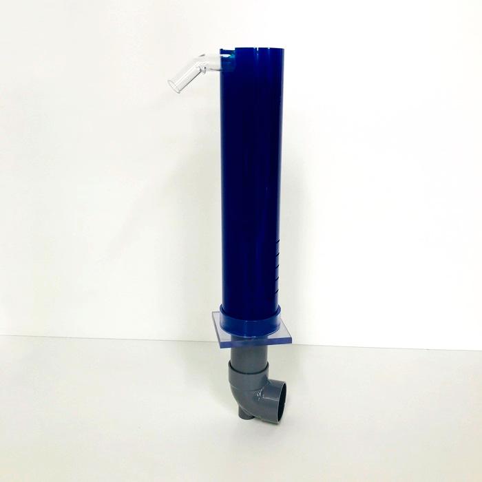 アクリル３重管キット（13Ａ×40Ａ×65Ａ）（360Ｈ水槽用）（青）（エルボピストル）ガラス・アクリル水槽兼用の画像