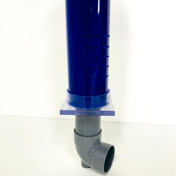アクリル３重管キット（13Ａ×40Ａ×65Ａ）（450Ｈ水槽用）（青）（エルボピストル）ガラス・アクリル水槽兼用画像